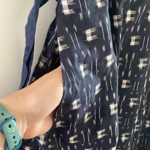 NWT j.crew ikat faux wrap dress - Picture 6 of 12